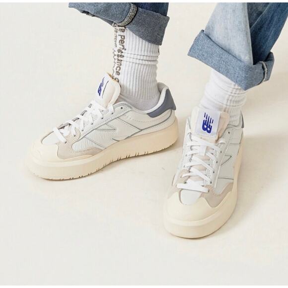 New Balance Men’s Size 6 Women’s Size 7.5 CT302OA White Cream Chunky Dad Sneaker - Picture 1 of 8